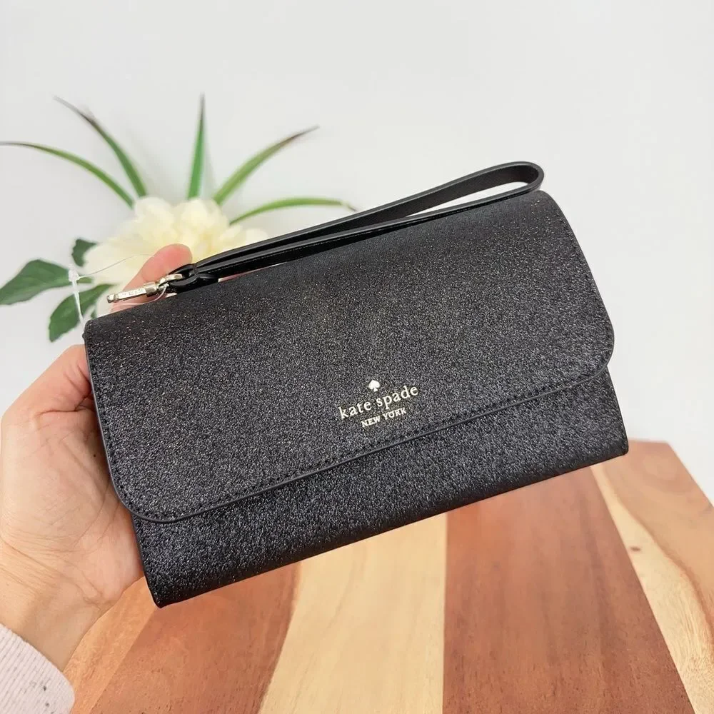 NWT Kate Spade Glimmer Boxed Medium‎ Flap Wristlet